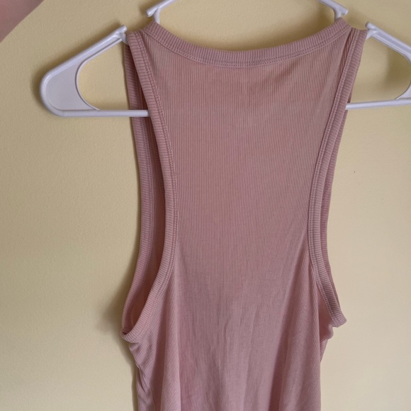 Aerie Real Soft Henley Top - Baby Pink - Picture 3 of 3